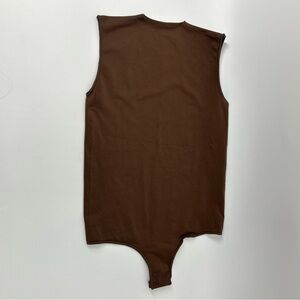 SKIMS Brown Sleeveless Bodysuit